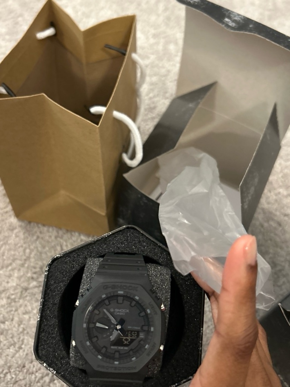 G-Shock Men’s Black Resin Analog-Digital Watch